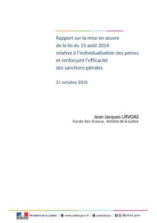rapport mise en oeuvre loi 15 aout 2014