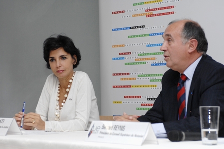 Rachida Dati et Bernard Reynis, Président du conseil supérieur du Notariat - Crédits photos C. MONTAGNE